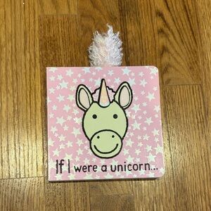 Jellycat Pink Unicorn Star Book